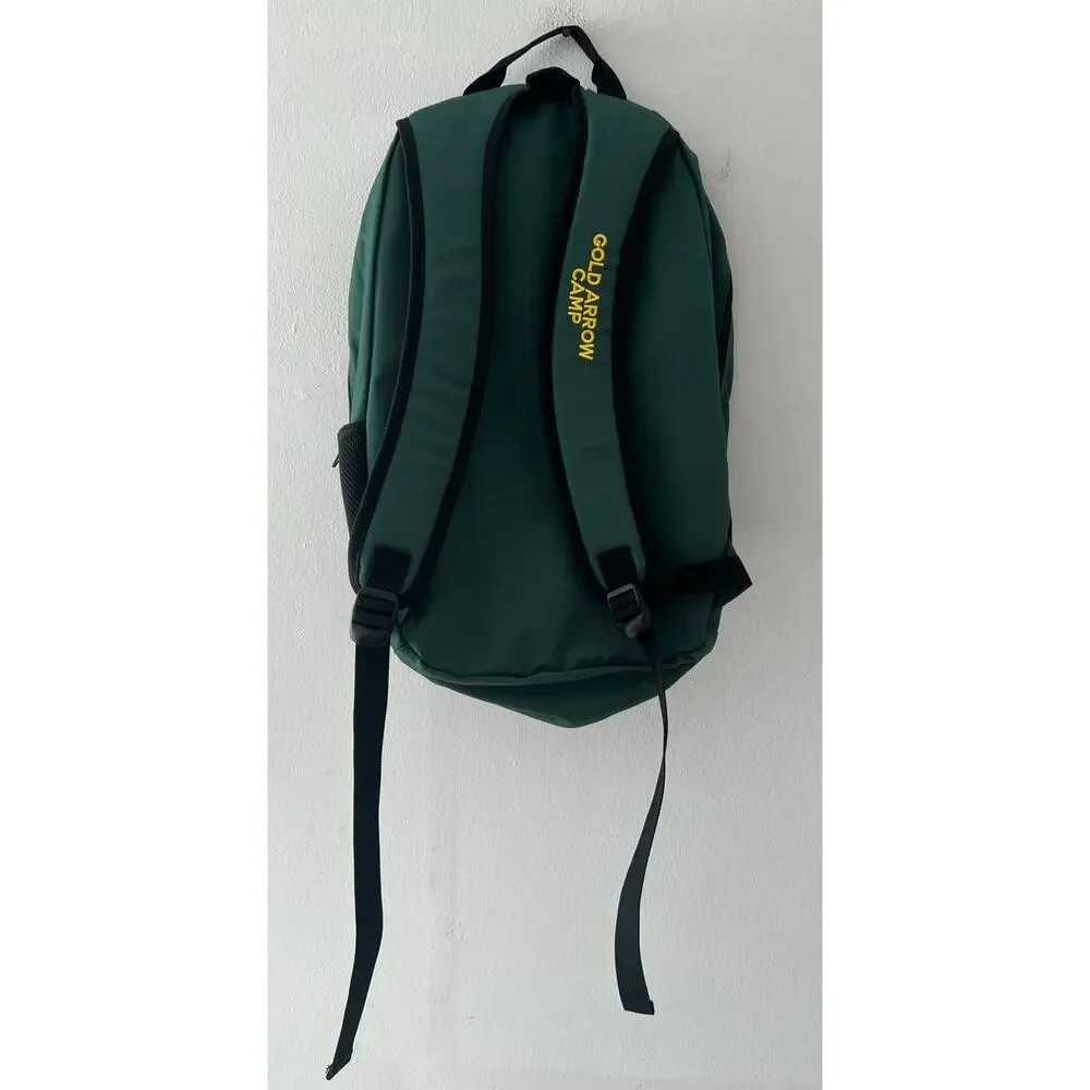 Gold Arrow Camp Green Backpack Daypack Hiking School Travel Bag NWOT